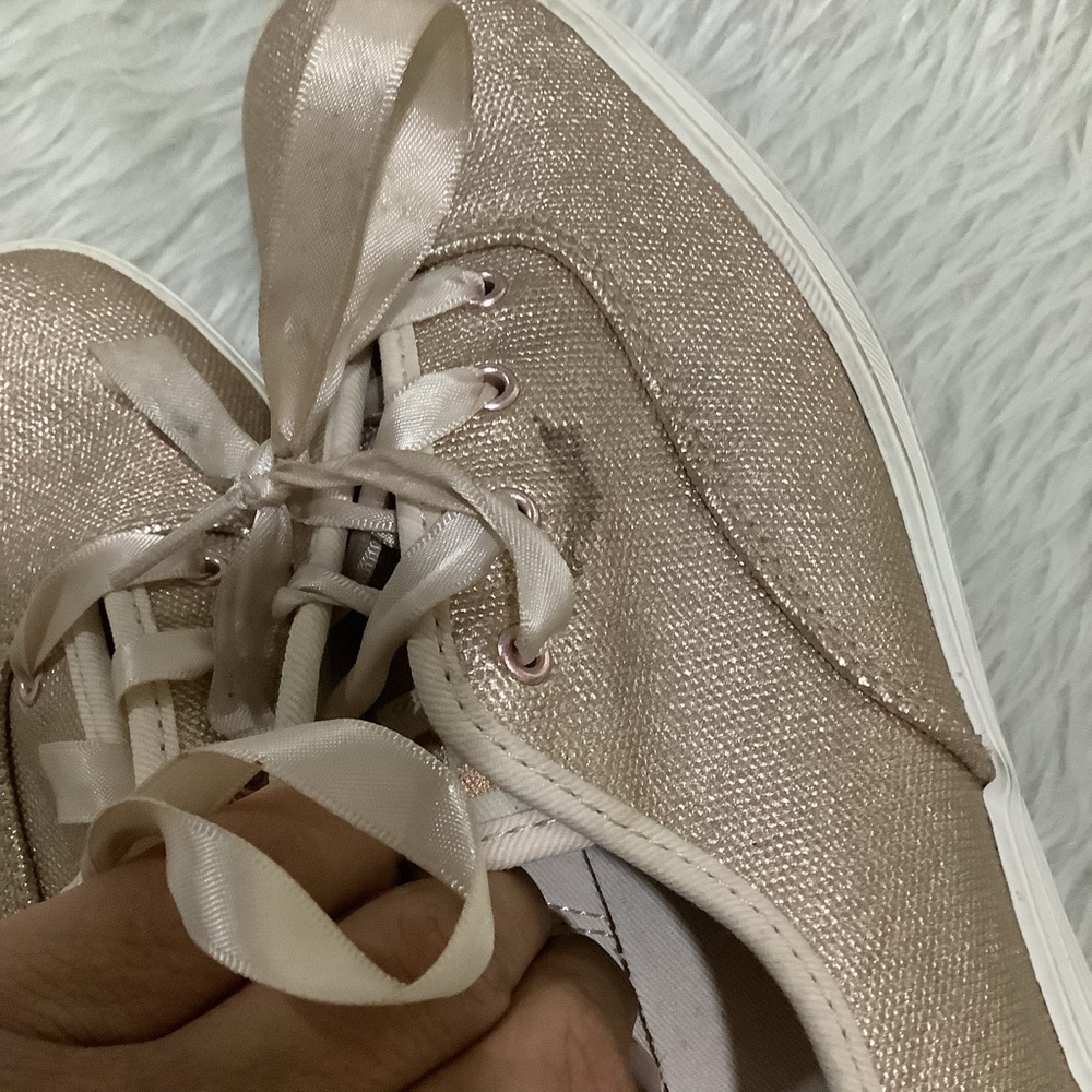 Keds women’s metallic gold lace up elegant summer shoes size 10 - Picture 8 of 13